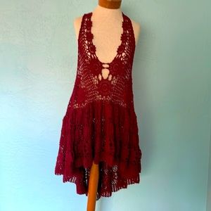 Free People crocheted, beach, cover up